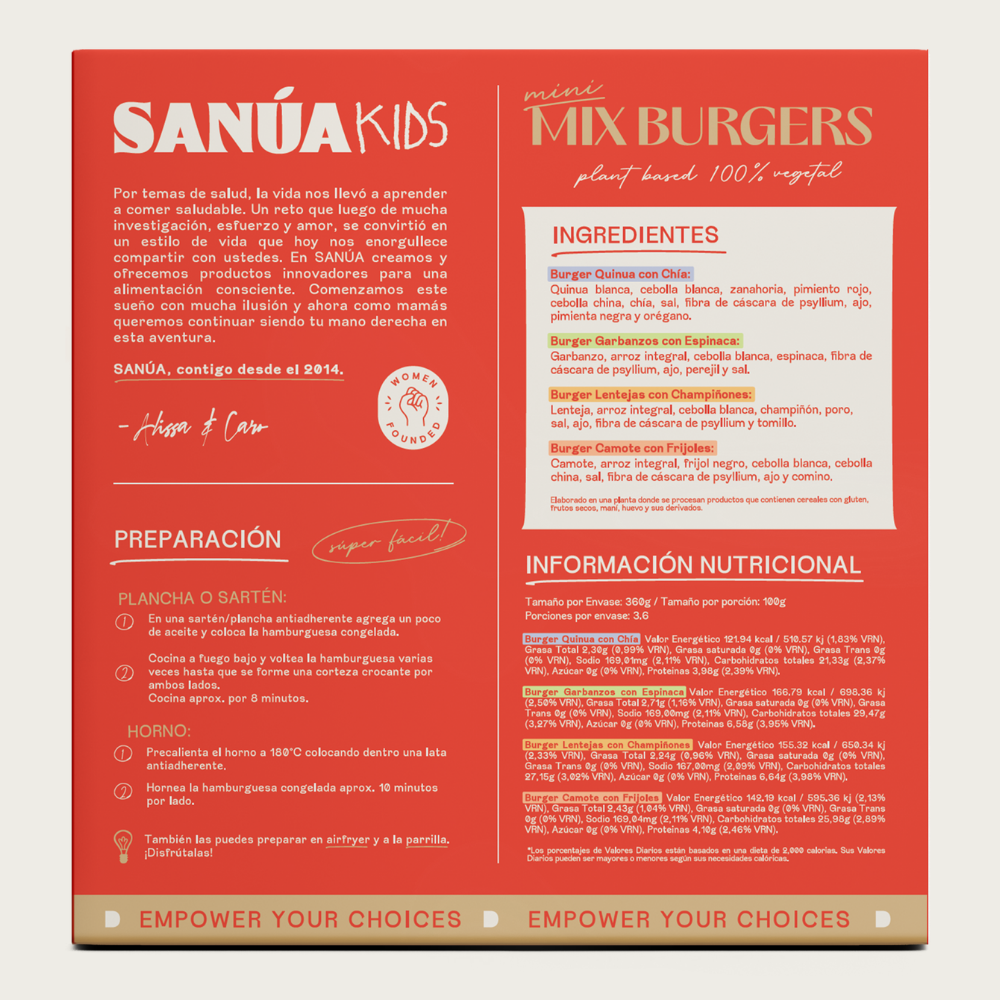 Sanúa Kids Mix Burgers